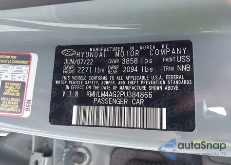 2023 Hyundai Elantra Sel from USA, damaged, VIN KMHLM4AG2PU384866